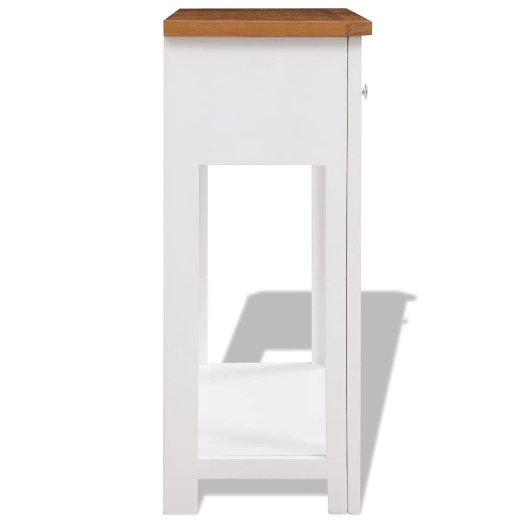 Solid Oak Wood Side Table Y9077