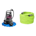 Blue Pool Cover Pump & 5/8 in. x 100 ft. Garden Hose K7030