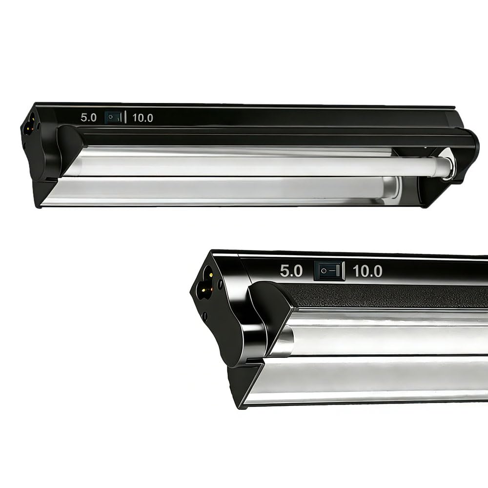 8W 12 Inch Switchable 10.0 & 5.0 UVB Reptile Light Fixture Combo Kit Q9827