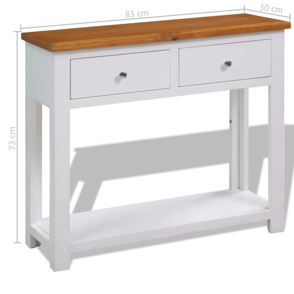Solid Oak Wood Side Table Y9077