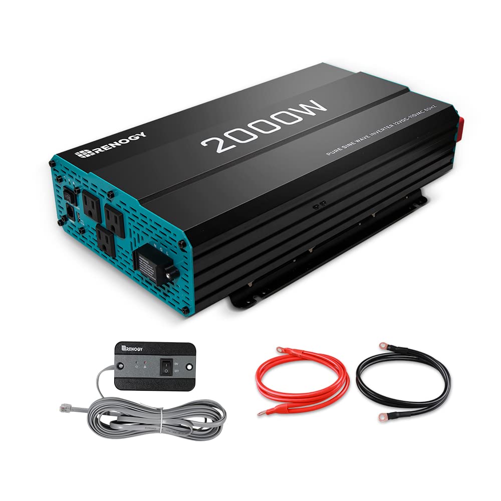 200 Watt 12 Volt Monocrystalline Solar Panel Starter Kit & 2000W Pure Sine Wave Inverter J166612