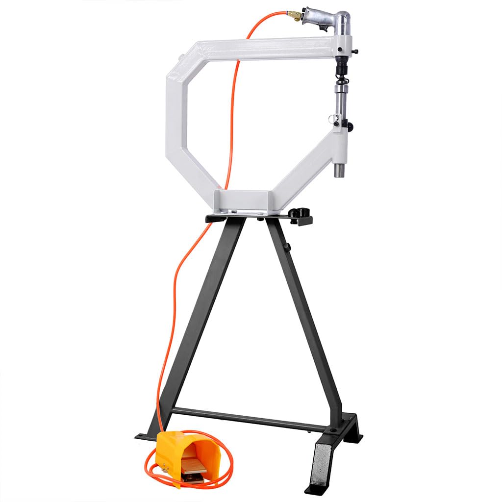 18 Gauge Pneumatic Planishing Hammer with Steel Stand and Foot Pedal L2447