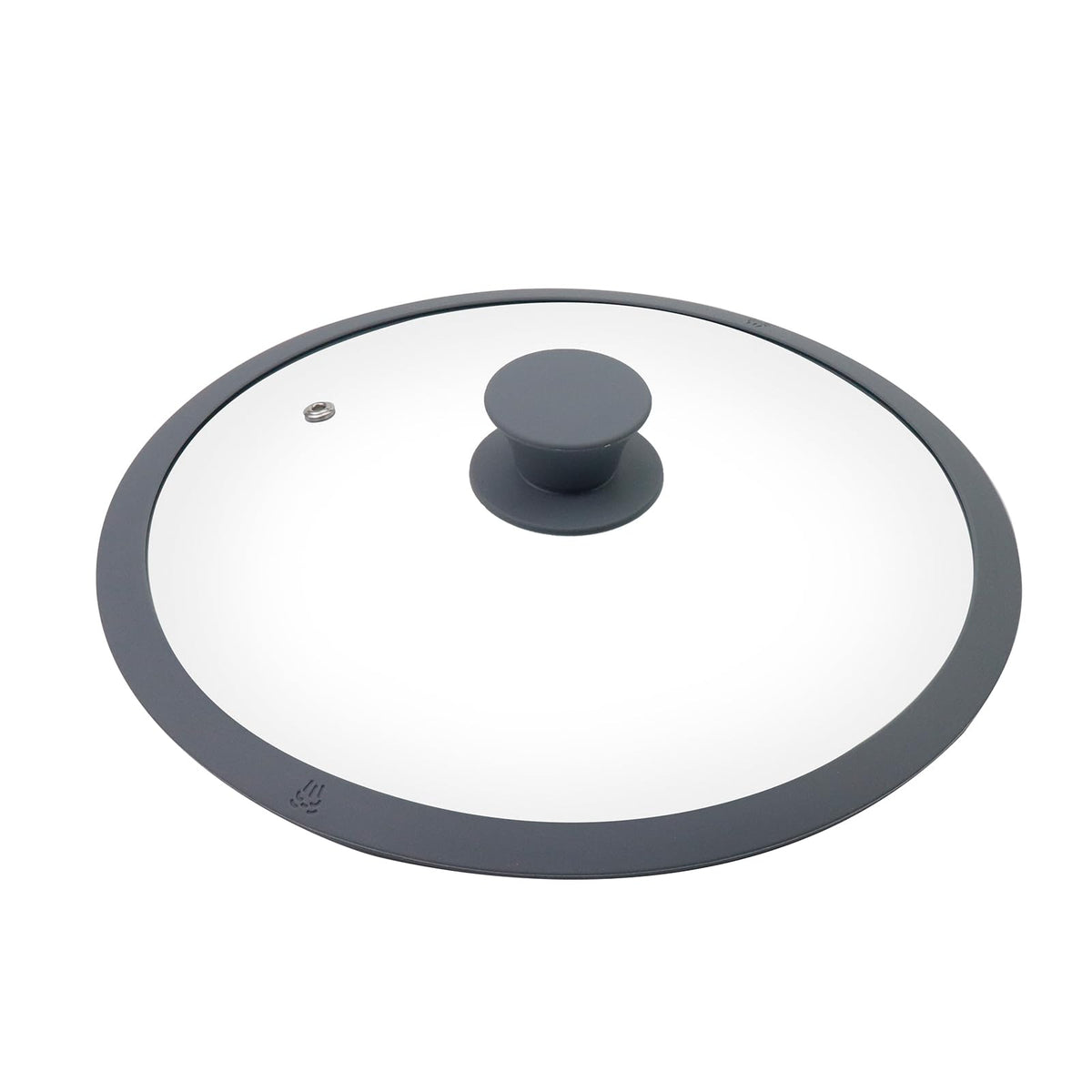 10.5" Round Tempered Glass Lid with Silicone Rim Z898883