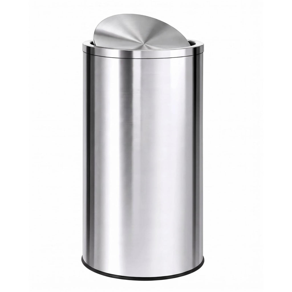 13.2 gal Stainless Steel Swing Top Trash Can Y162