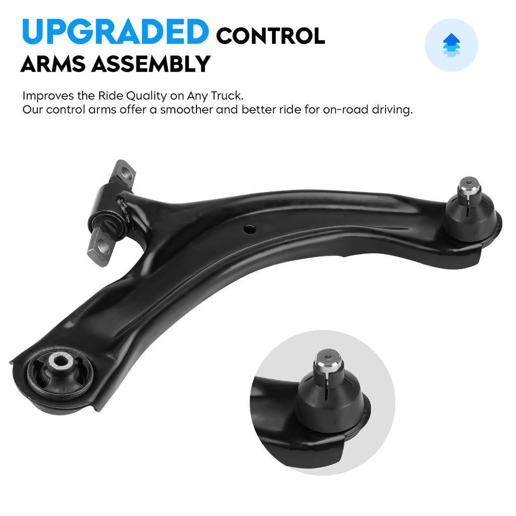 Front Lower Control Arm End Link Sway Bar Tie Rod 8Pcs Suspension Kit H21514