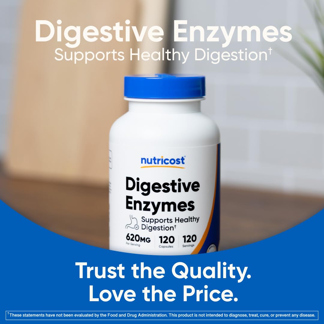 Digestive Enzymes 620mg 120 Capsules Q302057