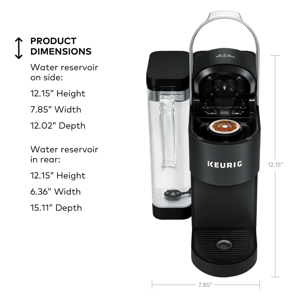 Single Serve K-Cup Pod Coffee Maker, 4 Brew Sizes, Black O22602