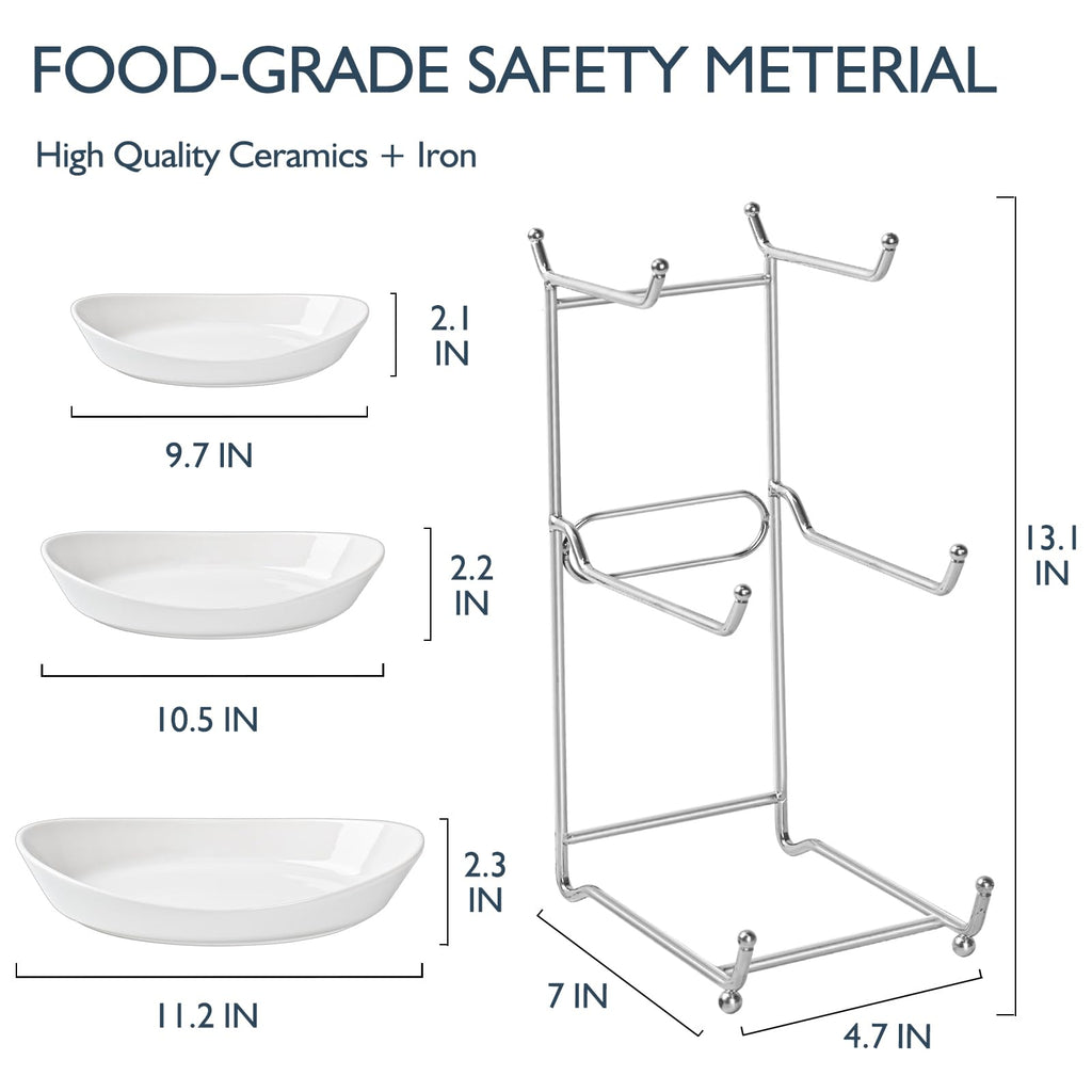 3 Tier Fruit Bowl Basket with Metal Stand N950