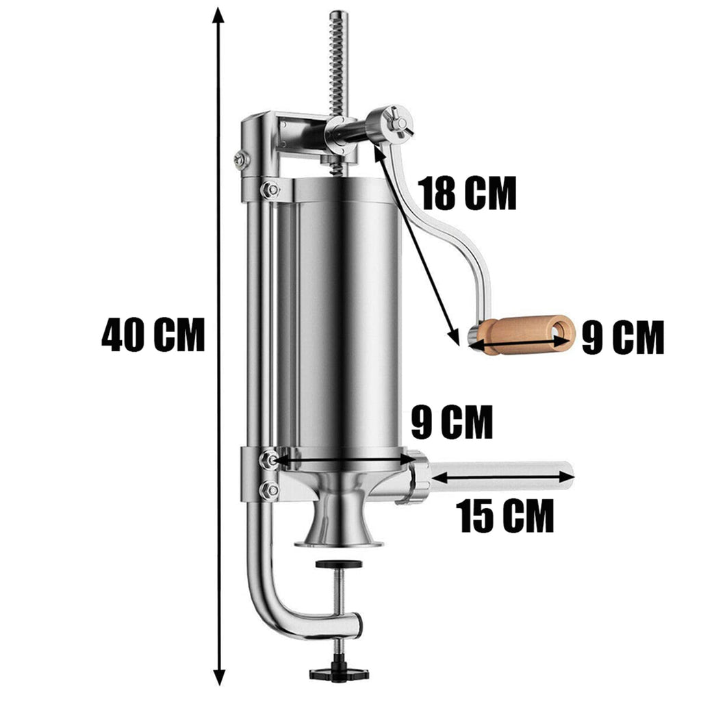 2.5 LBS Vertical Manual Sausage Stuffer P944143