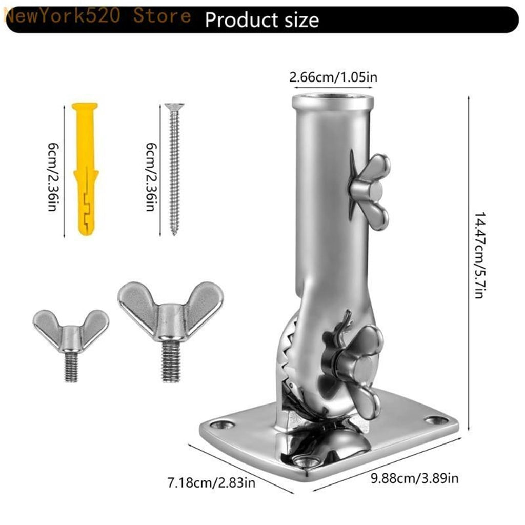 Heavy Duty Stainless Steel Adjustable Flag Pole Bracket O577197