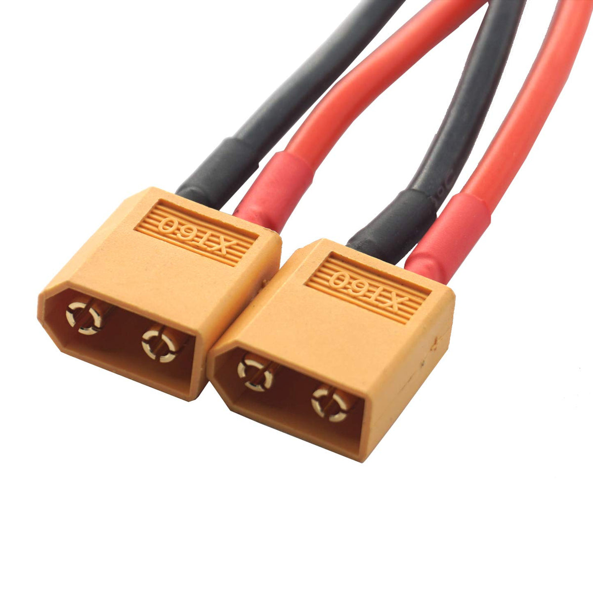 14AWG XT60 Parallel Battery Connector 2-Male to 1-Female Cable Splitter Harness Adapter M961