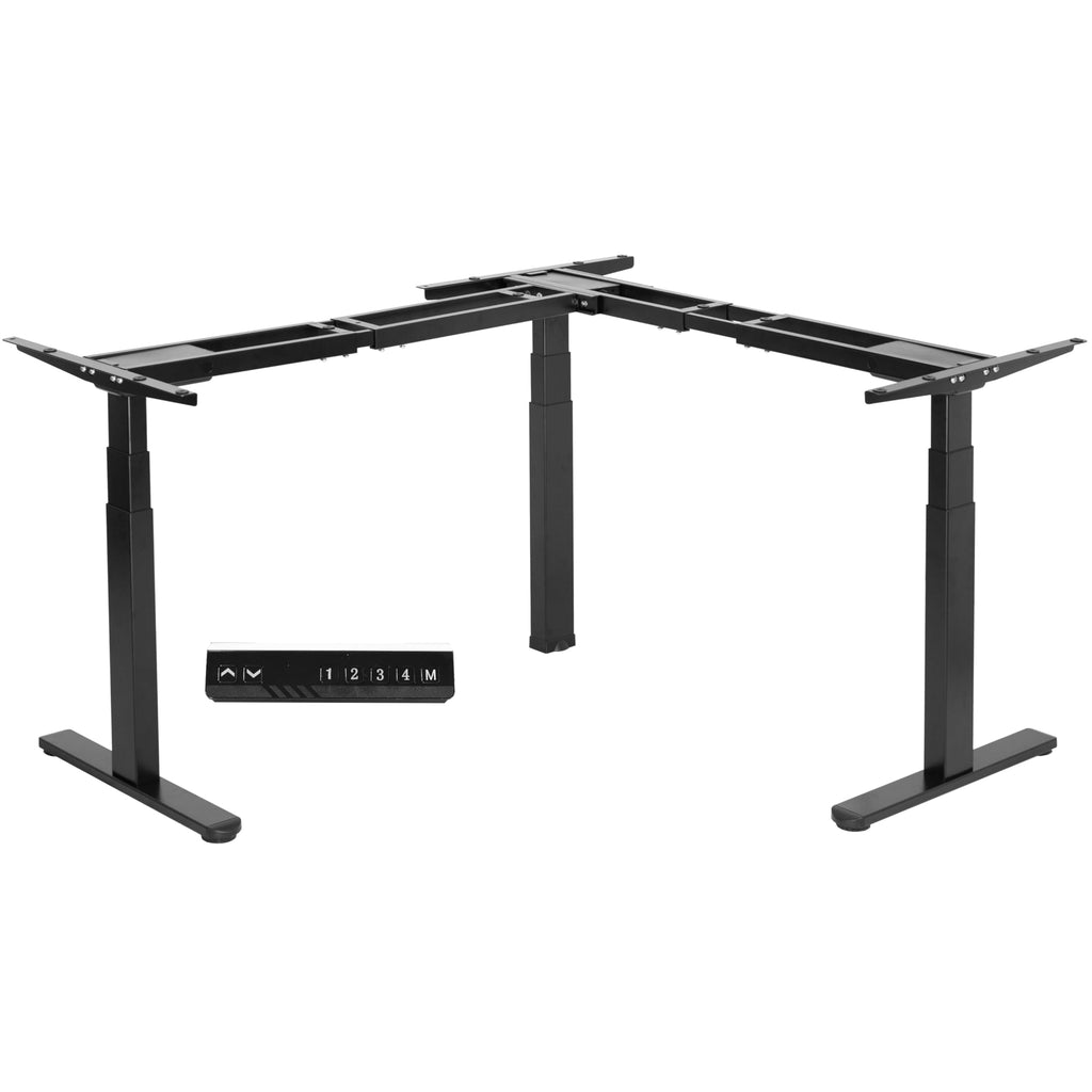 Black Electric Corner 3 Leg Standing Desk Frame K20216