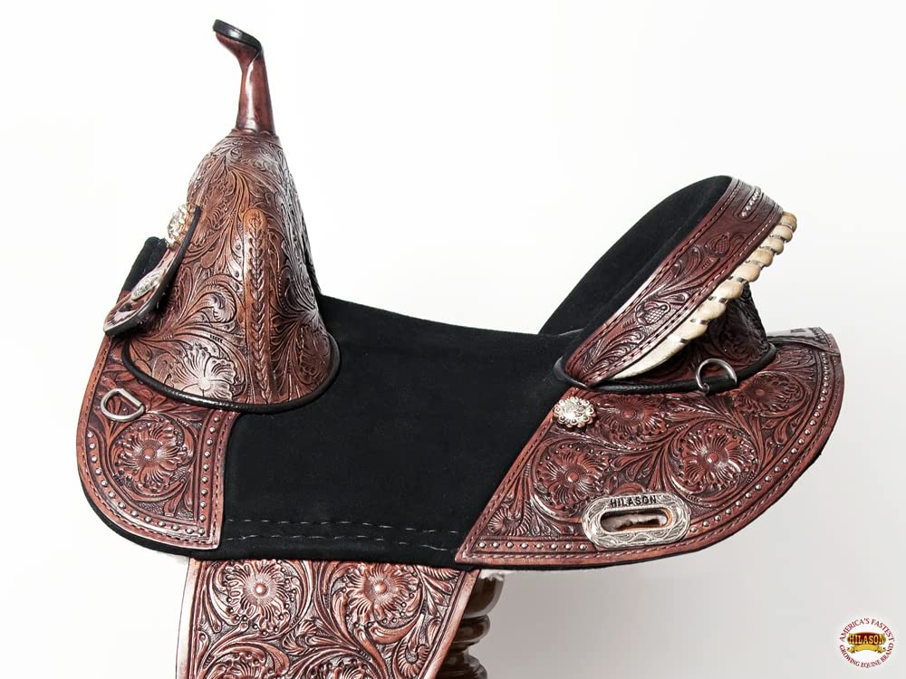 Western Horse Treeless Trail Barrel Saddle Leather U9200