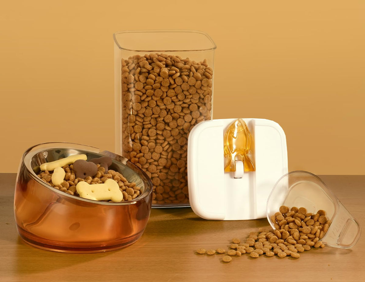 Airtight Pet Food Container with Flip Top Handles V928