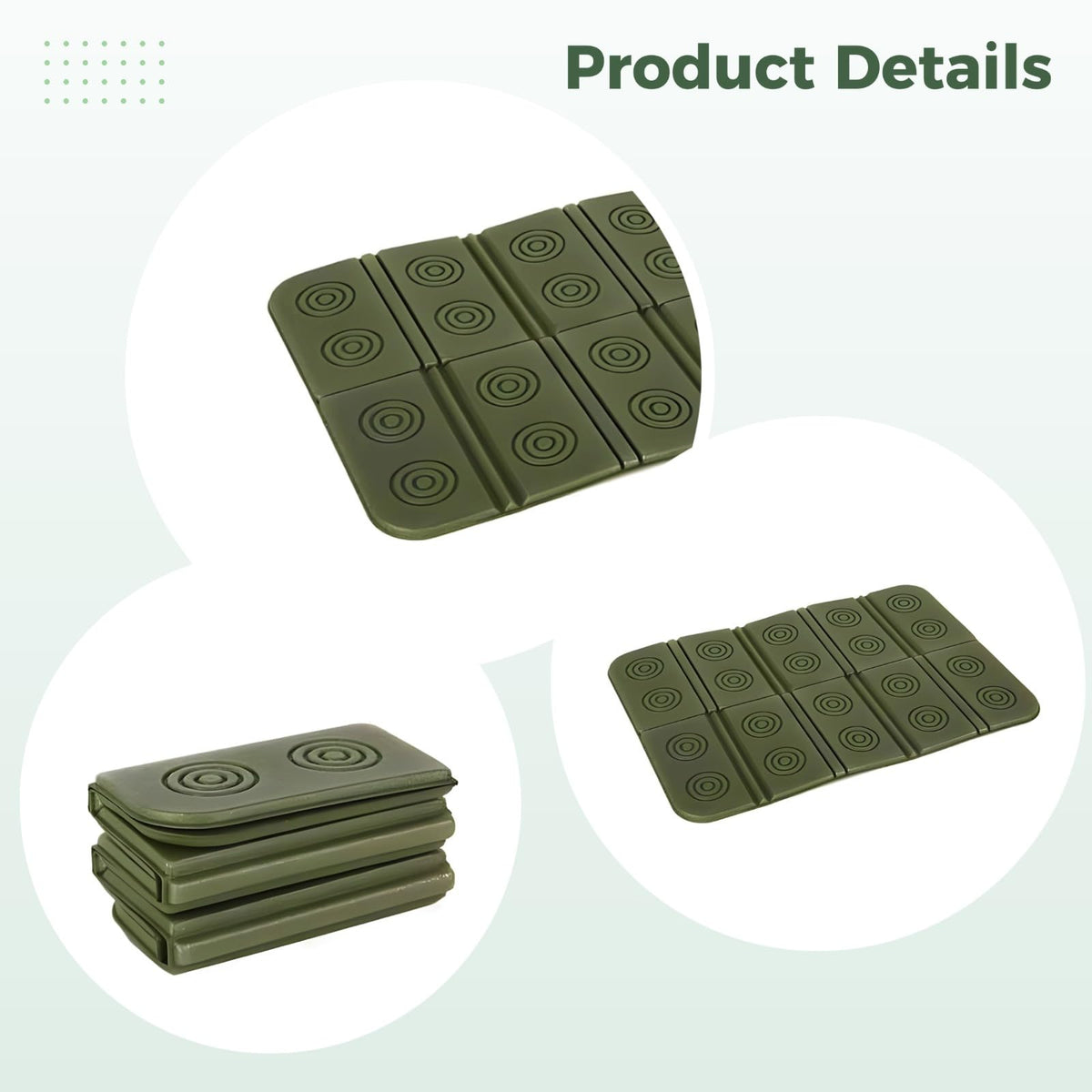 2 Pcs Waterproof Foam Camping Mat and Seat Cushion X660430