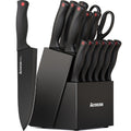 15 Pc German Knife Set with Block and Sharpener V5032