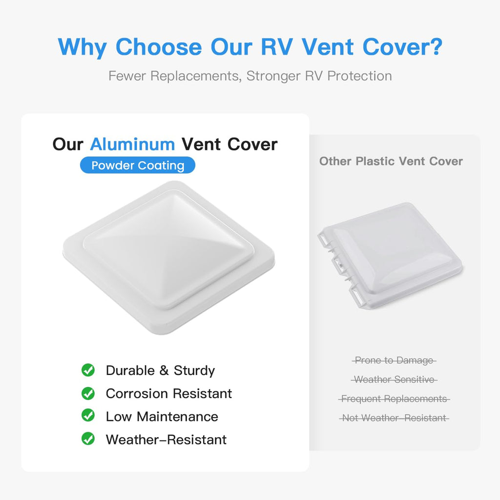 Aluminum RV Roof Vent Cover 14x14 In D255