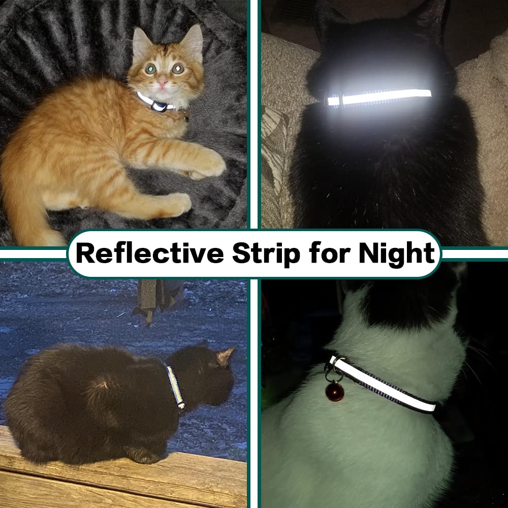 Breakaway Reflective Cat Collar with Air Tag Holder Z111523