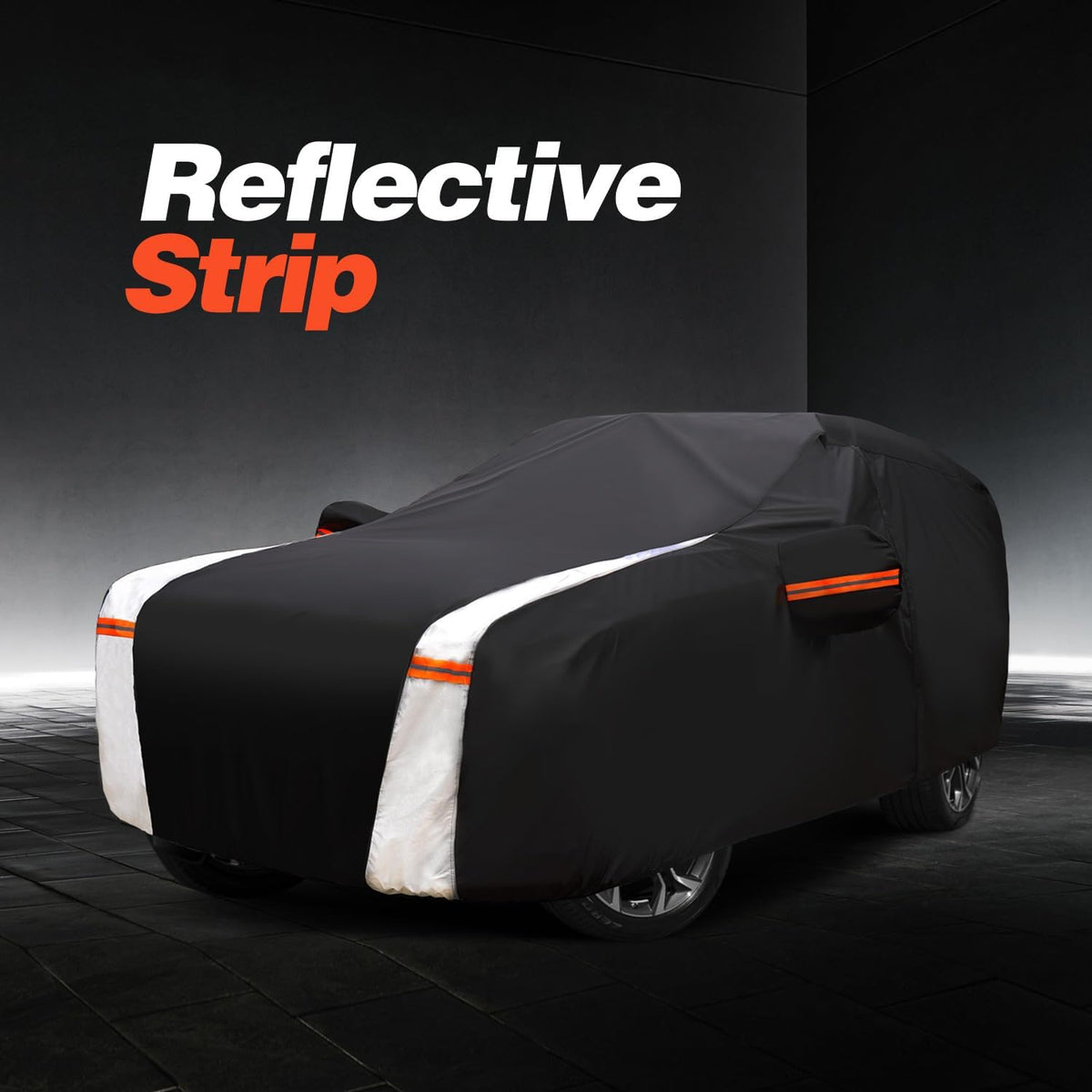 Truck Cover with Camper Shell Topper, Waterproof All Weather with Door Zipper Y465