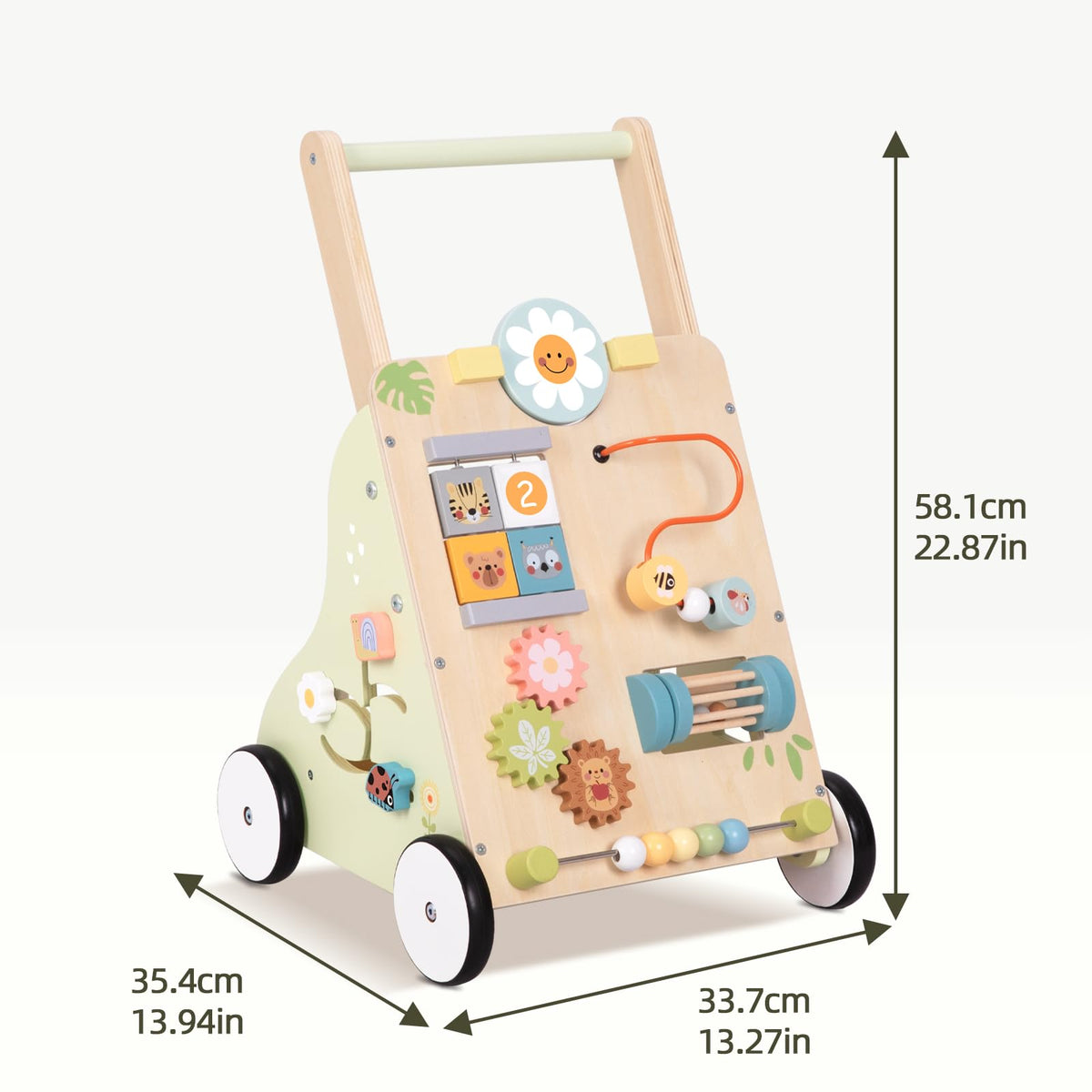 Wooden Baby Walker with Wheels Z15392