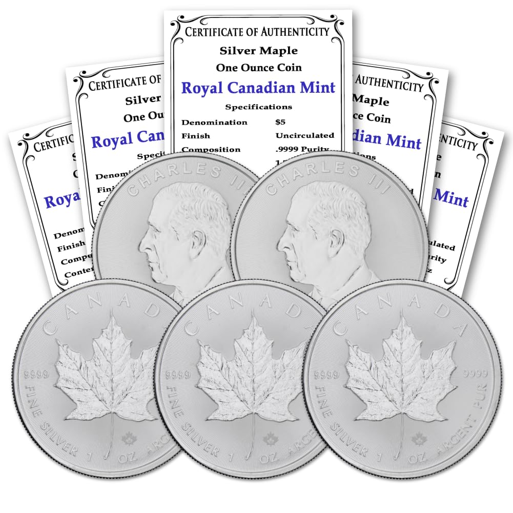 1 oz Canadian Maple Leaf Silver Coins R616790