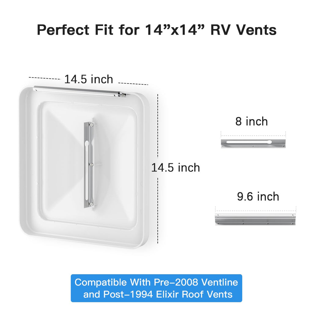 Aluminum RV Roof Vent Cover 14x14 In D255