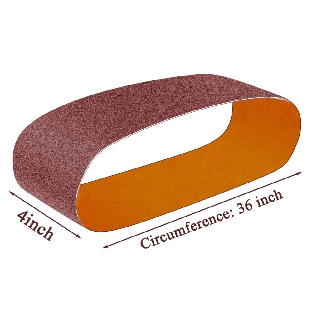 4 X 36 Inch Sanding Belt 6 Inch Self Stick Sanding Disc Set Q29033