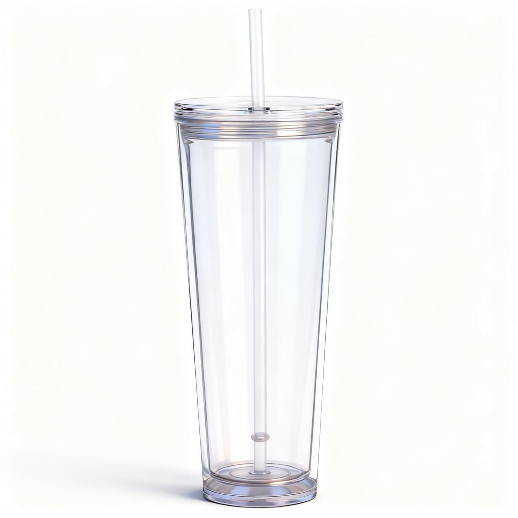24oz Insulated Tumbler with Lid and Straw K8012