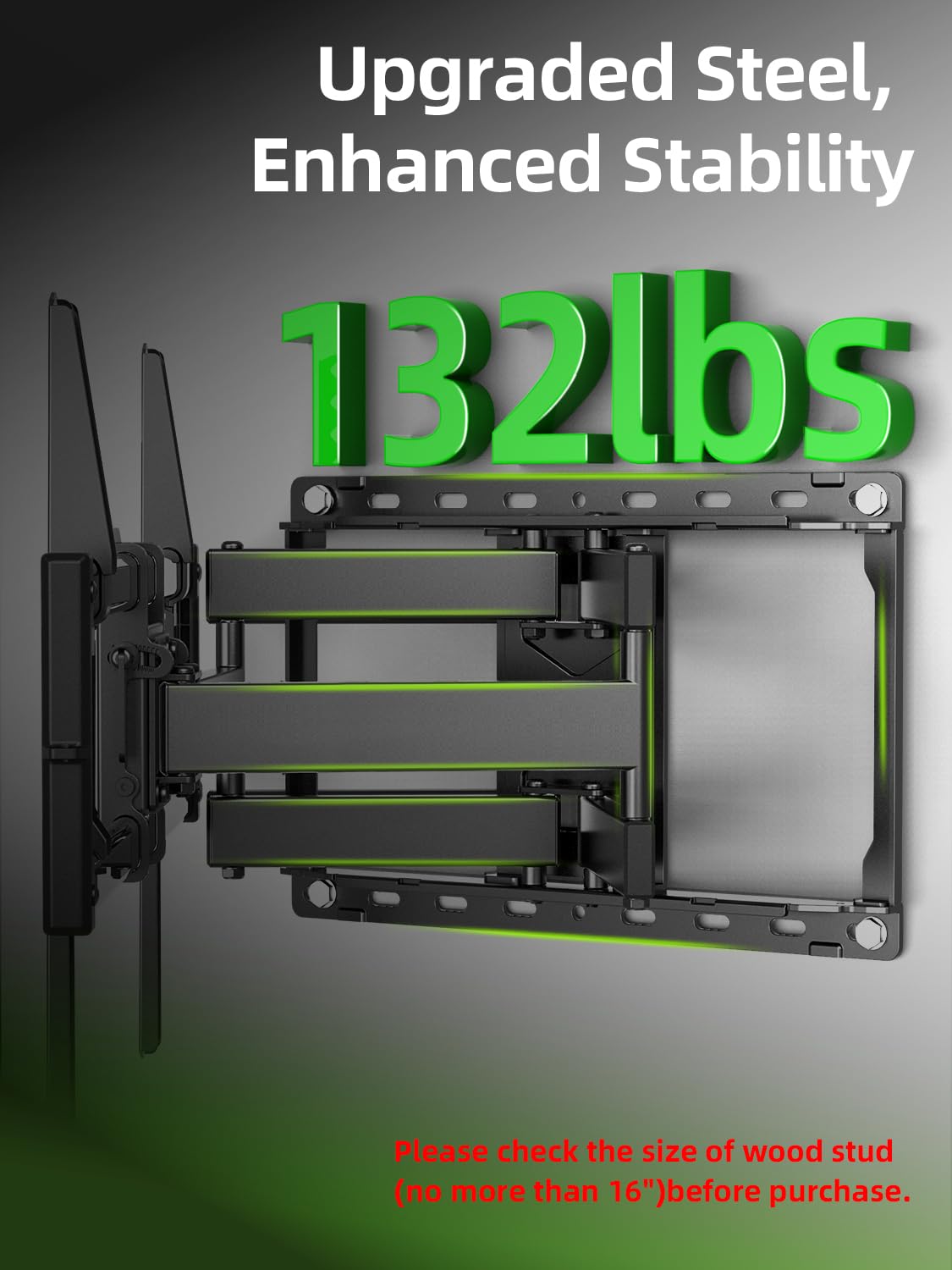 Full Motion TV Wall Mount for 42-90 inch Flat Screen D933