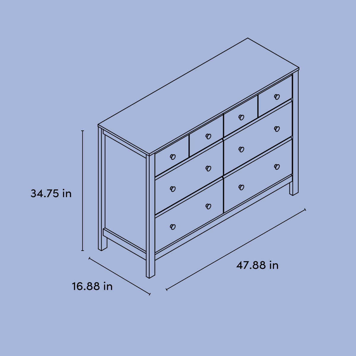 6 Drawer Dresser I597207