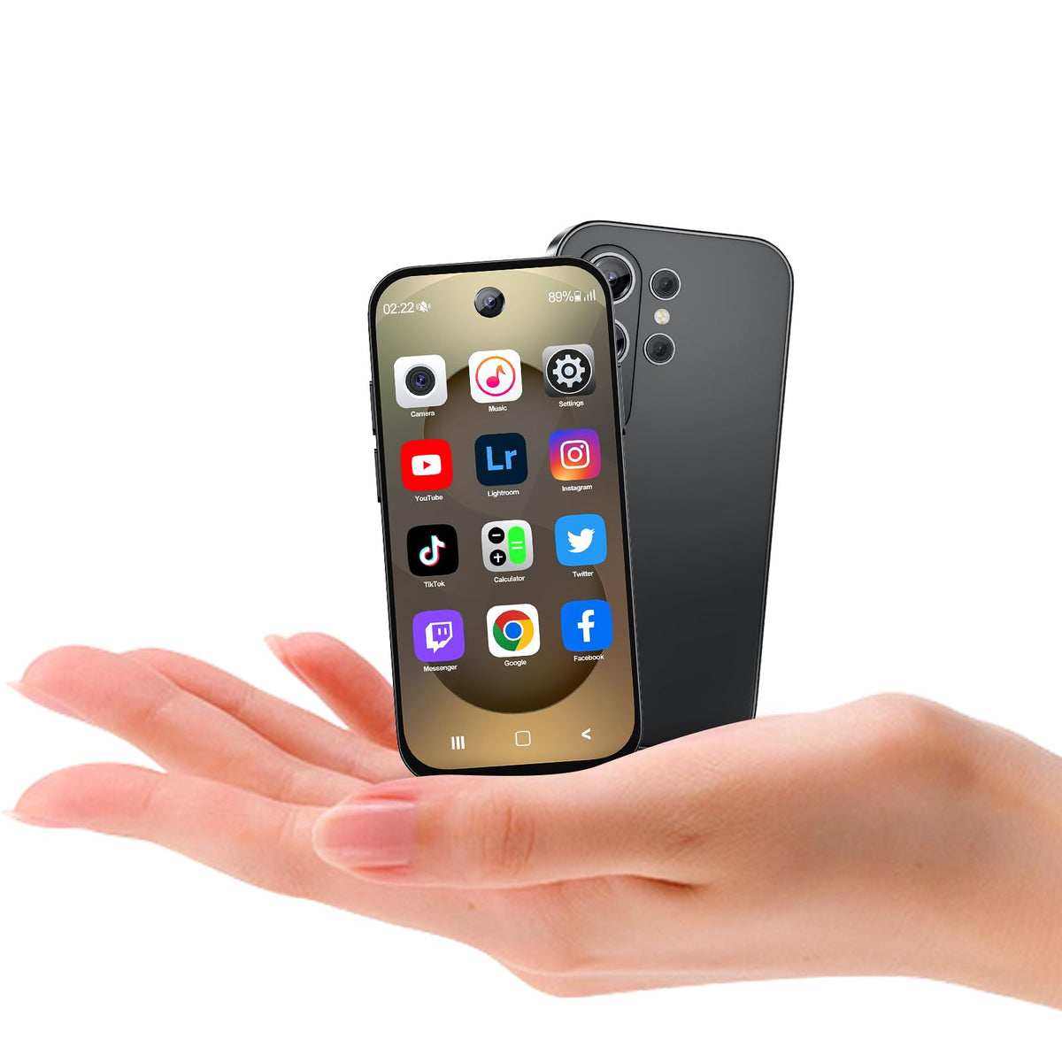 Unlocked 2G Mini Smartphone 2GB+32GB 2800Mah 3.0 Inch Dual SIM Black D551