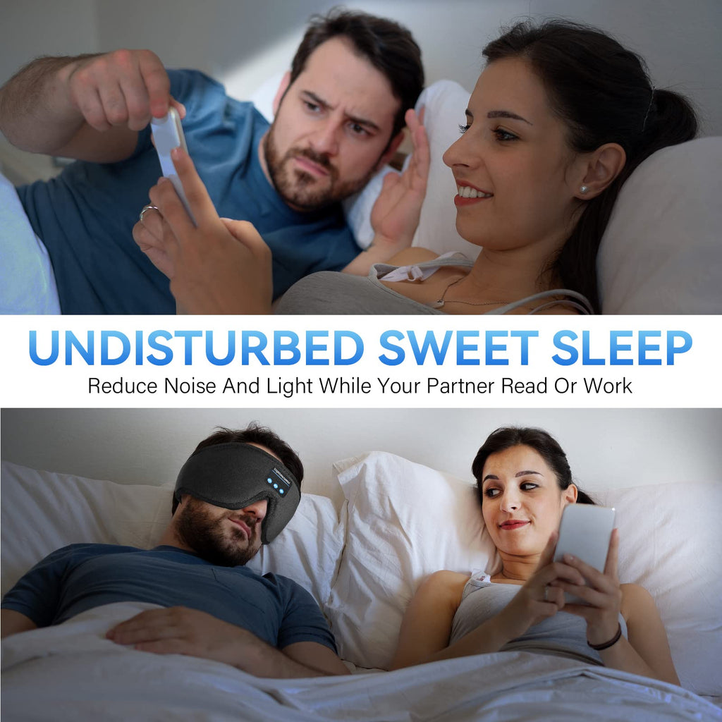 Bluetooth 5.0 Wireless 3D Eye Mask Sleep Headphones I64575