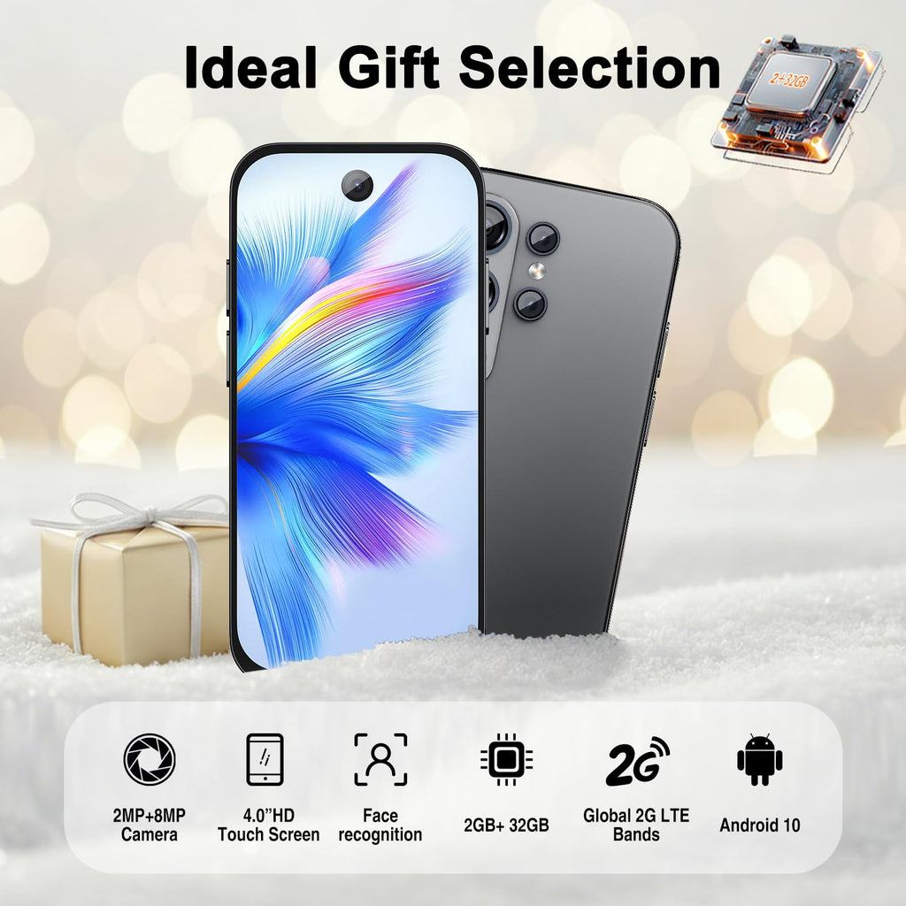 Unlocked 2G Mini Smartphone 2GB+32GB 2800Mah 3.0 Inch Dual SIM Black D551