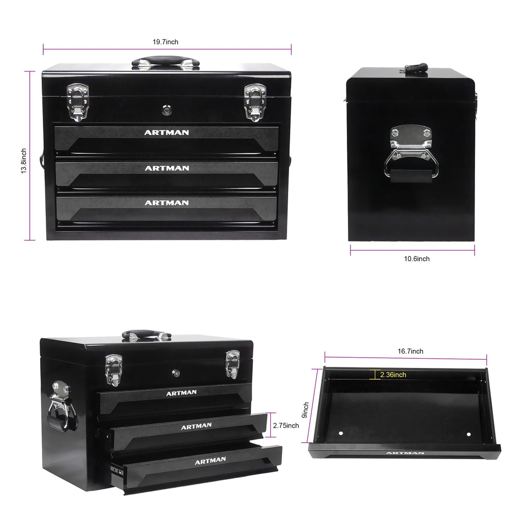 439PCS Mechanic Tool Set with 3 Drawers B4627