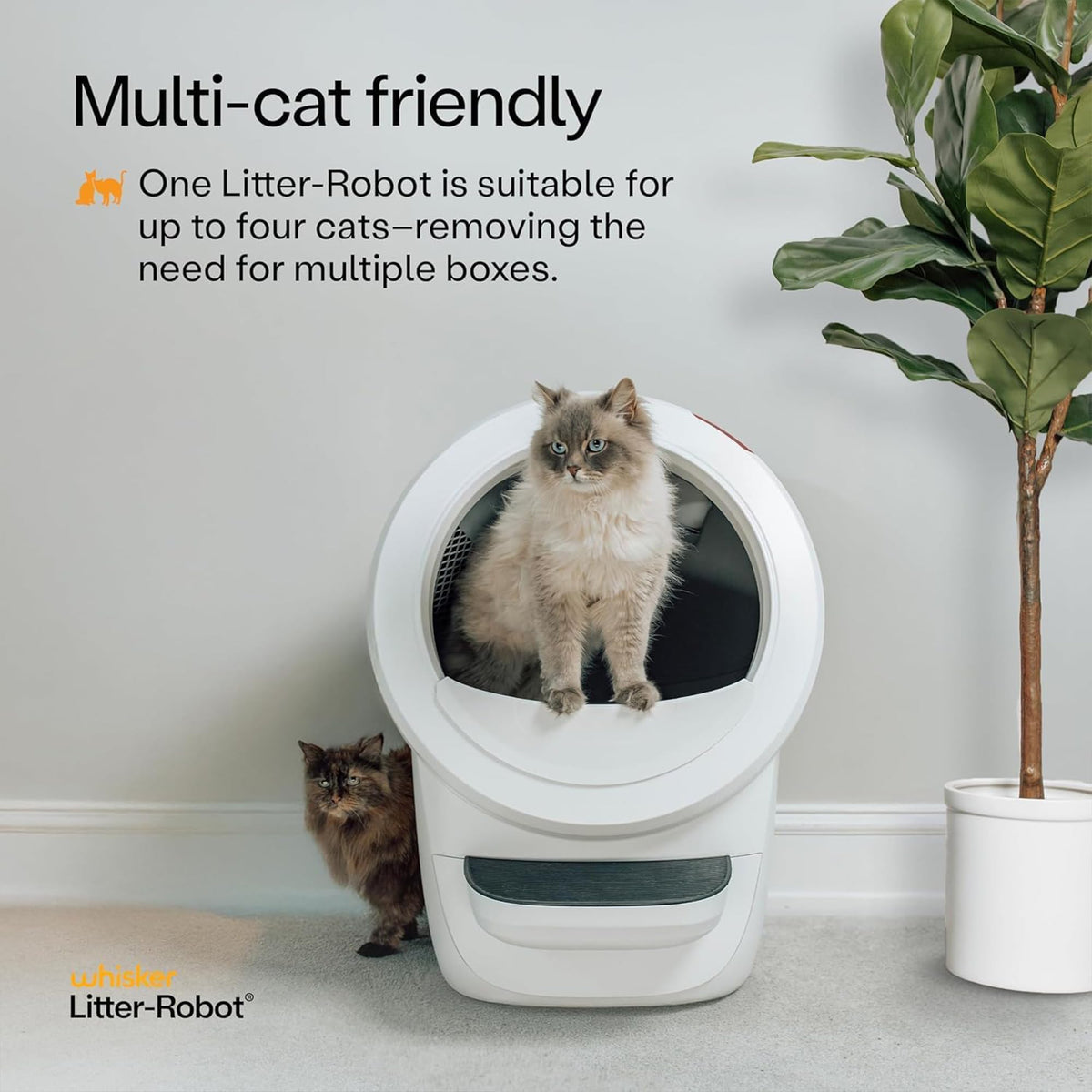 White Automatic Litter Box X45593