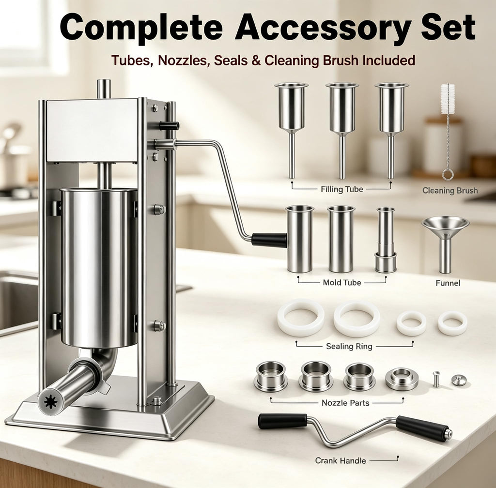 3-in-1 Manual Sausage Stuffer 15LB Y601