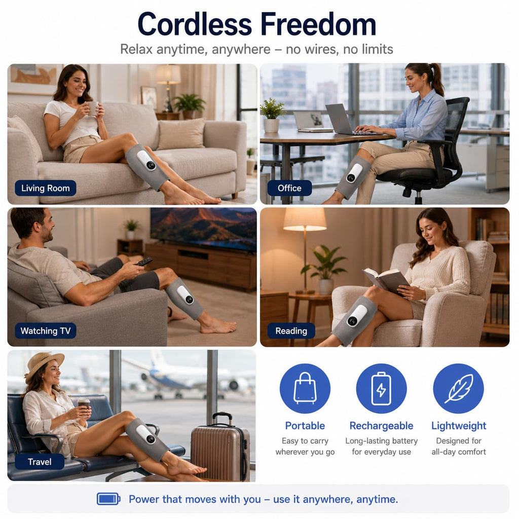 Cordless Air Massage Kneading Leg Massager B6773