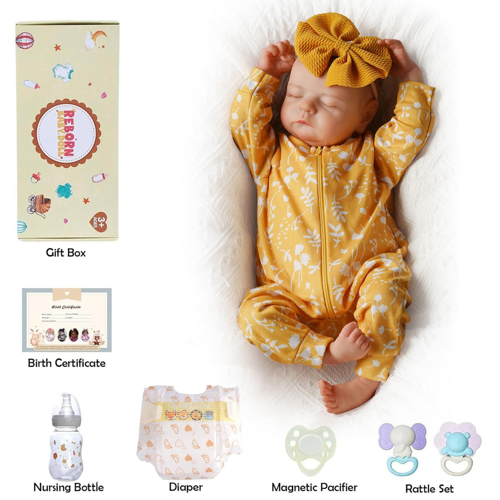 20 Inch Full Vinyl Reborn Baby Dolls Girl C593014