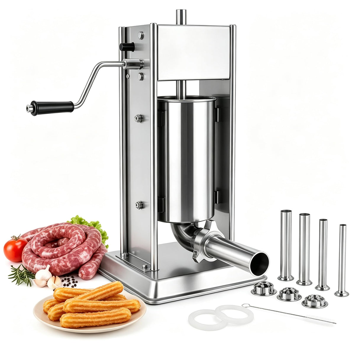 3-in-1 Manual Sausage Stuffer 15LB Y601