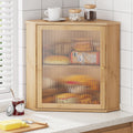 Wooden Corner Bread Box U392466