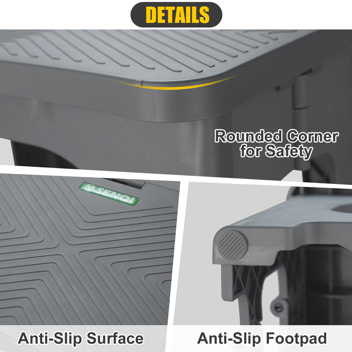 Folding 2-Step Non-Slip Step Stool M630825