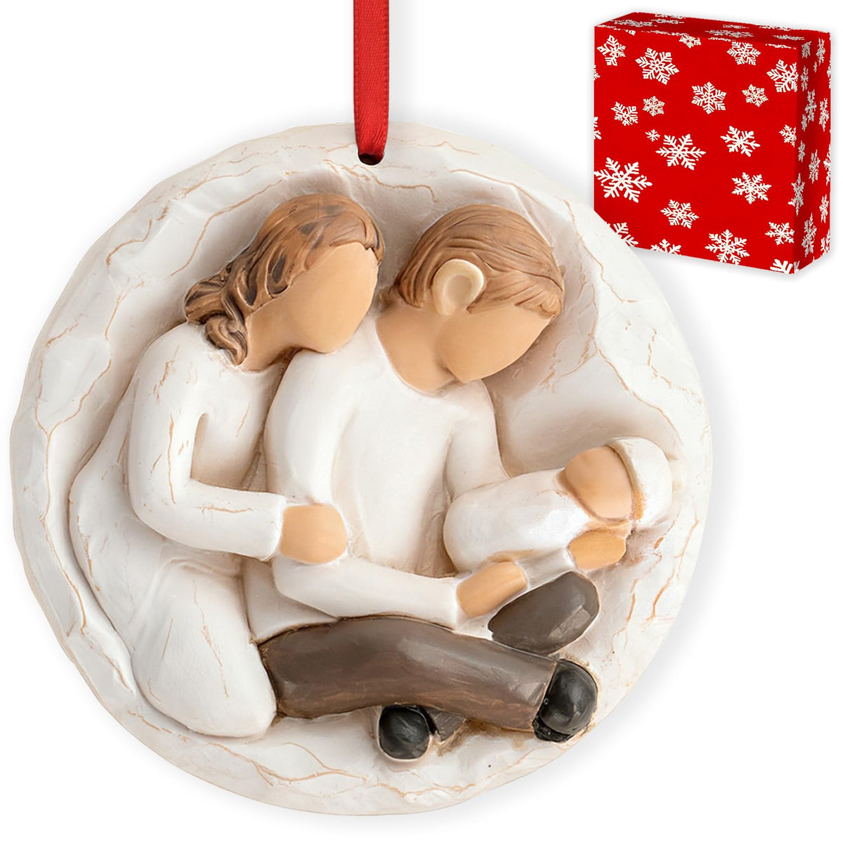 Baby First Christmas Ornament 2026 3D Resin Sculpture I7777