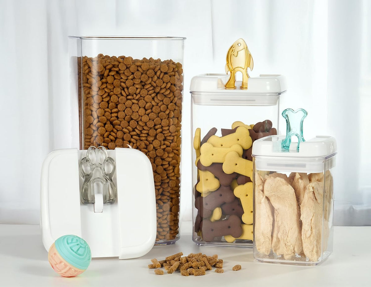 Airtight Pet Food Container with Flip Top Handles V928