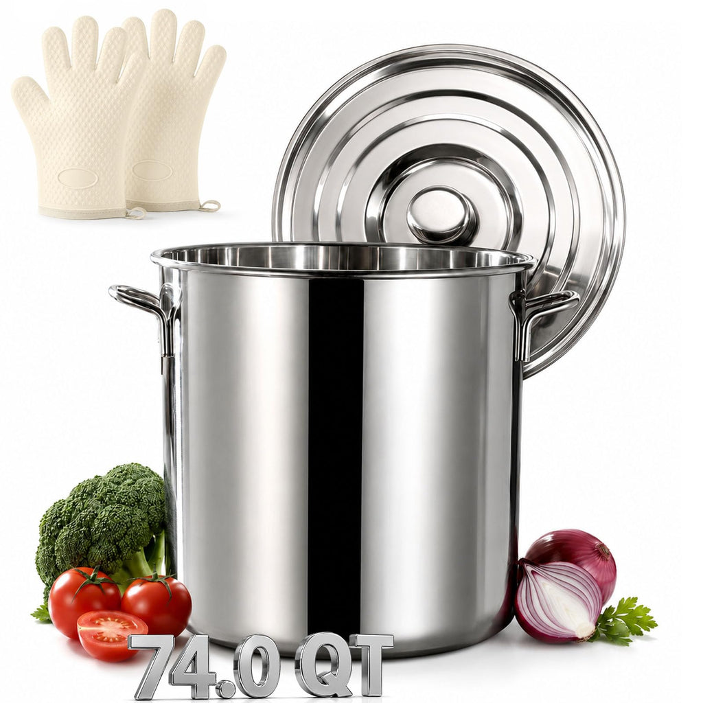 Heavy Duty Stainless Steel Stock Pot with Lid X38973