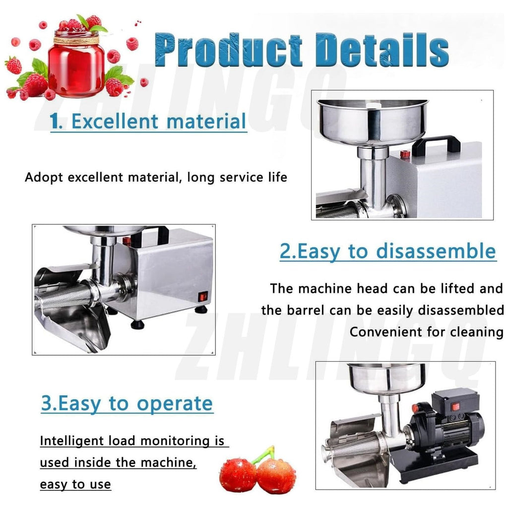 450W Electric Tomato Strainer and Press Stainless Steel O45590