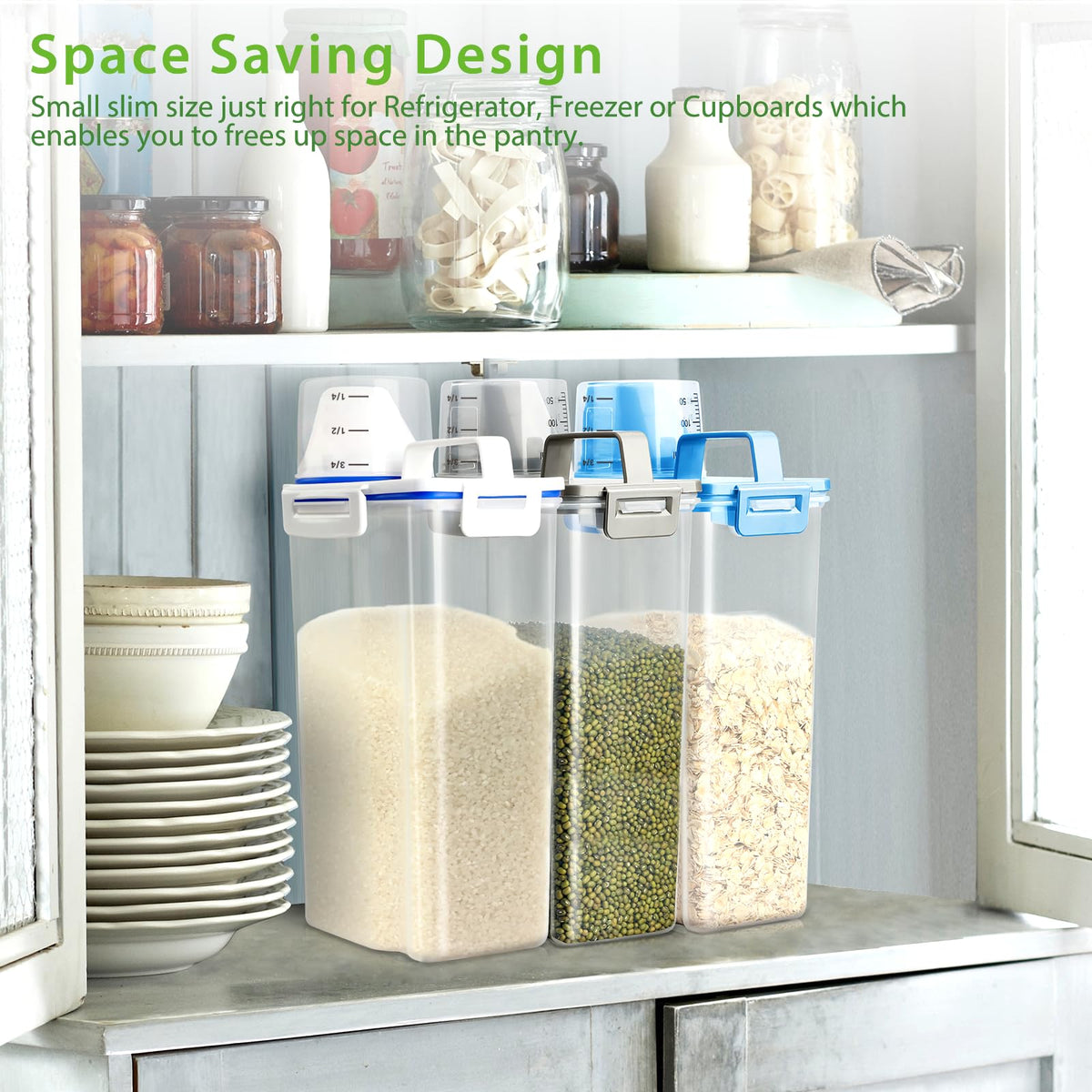 Airtight Rice Storage Container with Measuring Cup Y29157