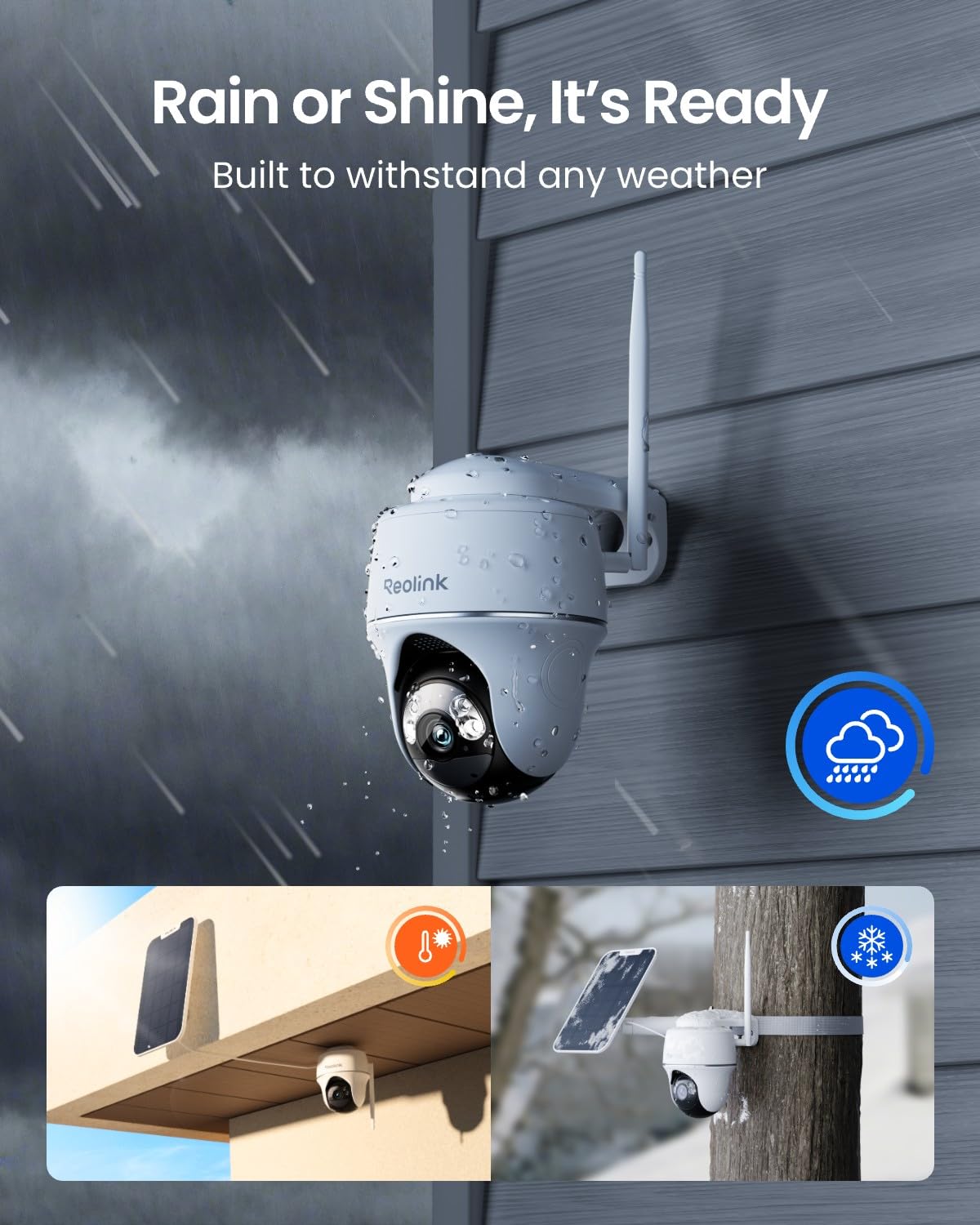 Solar Security Cameras Wireless Outdoor 360° Coverage Z259147