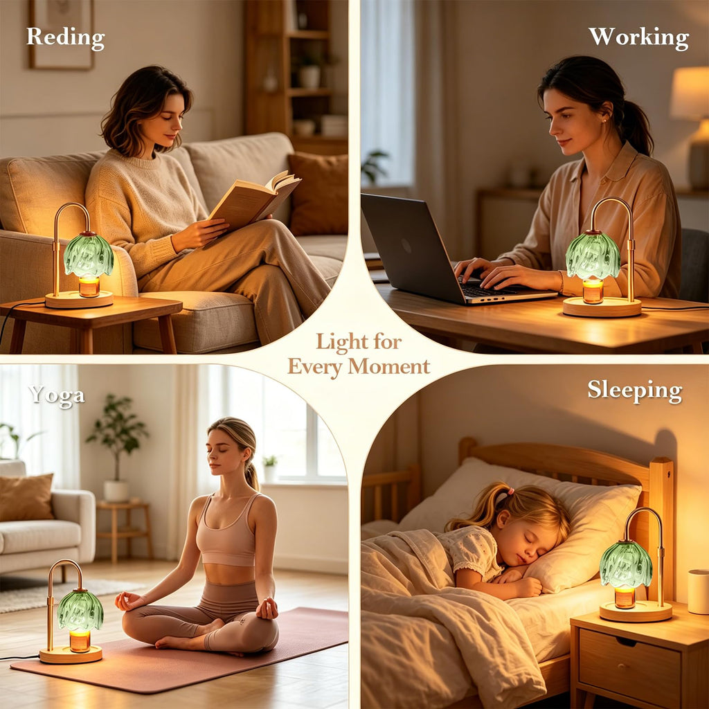 Flower Candle Warmer Lamp with Timer L6121