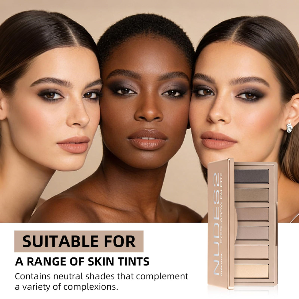6 Color Matte Neutral Eyeshadow Palette J628681