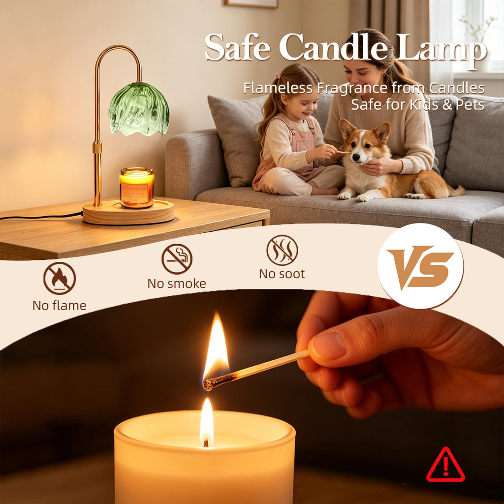 Flower Candle Warmer Lamp with Timer L6121